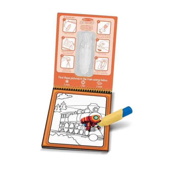 สมุดระบายสีด้วยน้ำรียูสซาเบิล รุ่นตัวอักษร Melissa & Doug [ระบายน้ำ+รียูส] รุ่น 5389